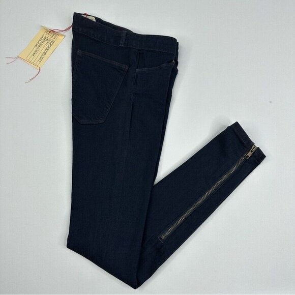 Current/Elliott NWT Blue Denim Quiet Luxury The Cropped Ankle Legging W26/L29 - Picture 3 of 11